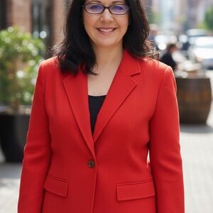 Vintage Pendleton Womens Size 10 Red Blazer Suit Jacket Virgin Wool Coat USA